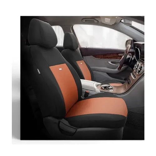 Set Huse Scaun Flex 106 Selectedfit Negru/Tabac
