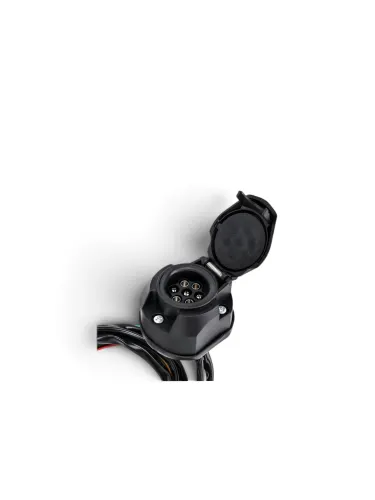Kit priza carlig remorcare, priza 7 pini 12V cu 2 cabluri 2m cu 4 si 5 fire, kit instalatie electrica carlig remorca INSHAKA