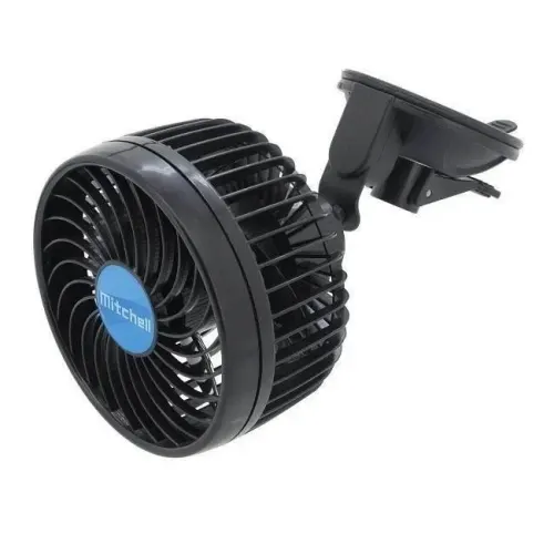 Ventilator 12V, fi15cm, 2 viteze, prindere ventuza, 61008 CarCo