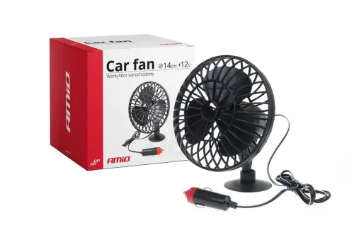 Ventilator 12V, fi14cm, mini, plastic, ventuza, 02235 Amio