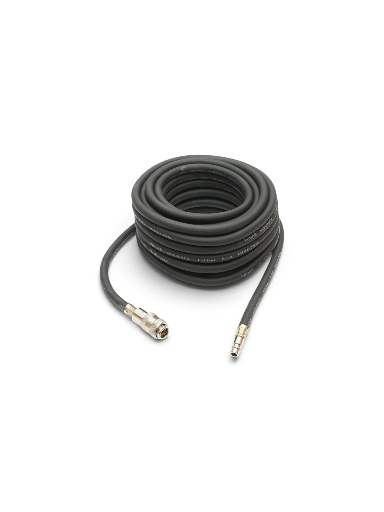 Furtun umflat roti 12m, cauciucat 6/12mm, cu cupla rapida si conector pistol, BKRK72