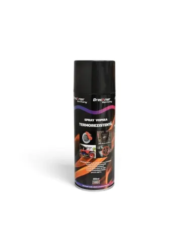 Spray vopsea temperaturi inalte, 450ml, Negru, termorezistenta, BK83114 Breckner