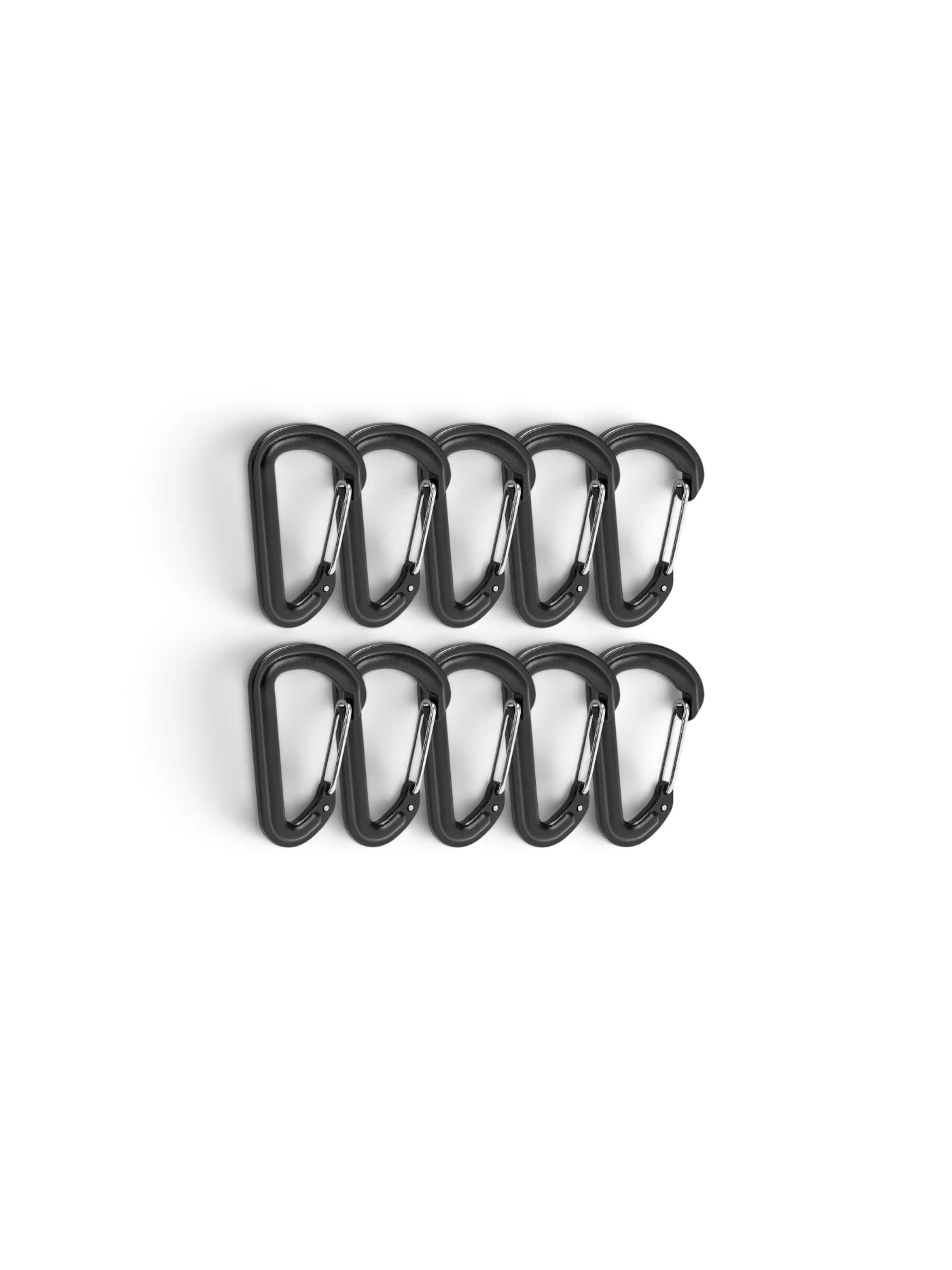 Set 10 bucati carabina 0.1KN, 10kg, 5.5x3.2cm, 883.01 Alca