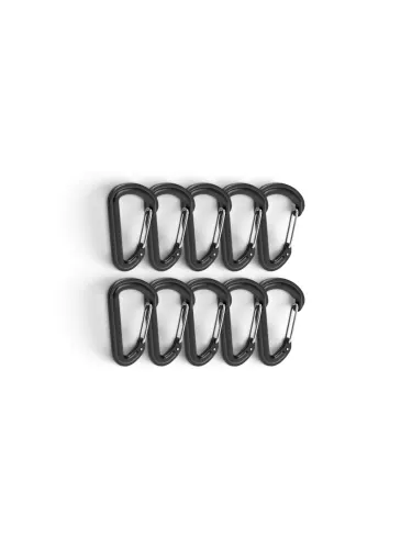 Set 10 bucati carabina 0.1KN, 10kg, 5.5x3.2cm Alca