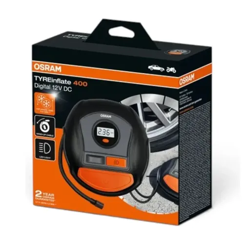 Compresor Digital 12V cu Manometru Osram
