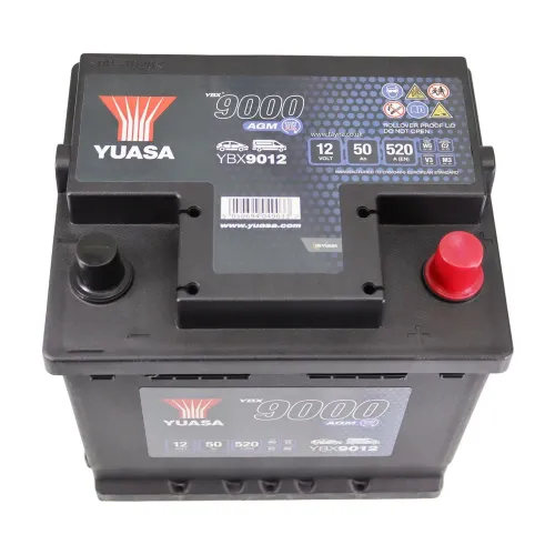 Acumulator Start-Stop AGM 50 Ah Yuasa 520 A Pornire 9000 AGM