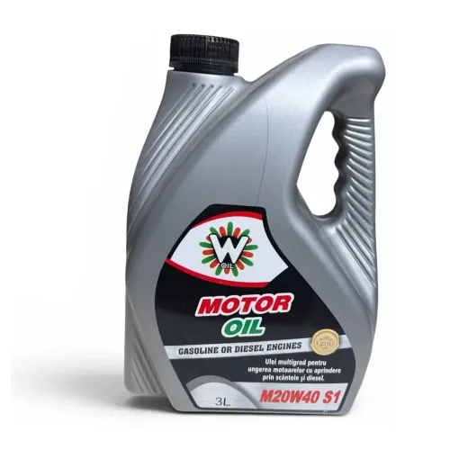 Ulei Motor W Oil M20W40 S1, 3L pentru Motoare Benzină și Diesel