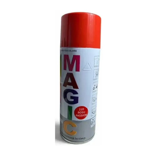 Vopsea Spray MAGIC Roșu Passion 21D, 400 ml