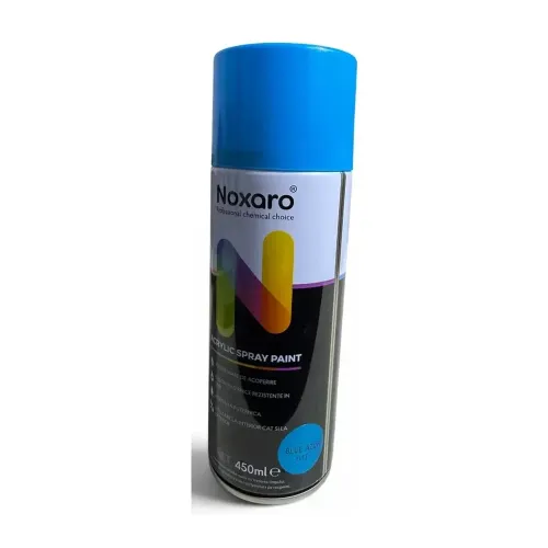 Vopsea Spray Acrilică Noxaro Albastru Azur 61F, 450 ml