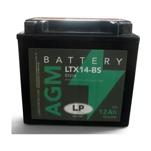 Acumulator Moto AGM 12 Ah Landport 200 A Pornire LTX14-BS LP