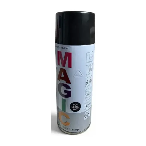 Vopsea Spray MAGIC Negru Mat 004, 400 ml
