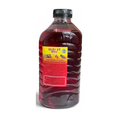 Ulei 2T W Oil Roșu 1 L pentru Motoare în 2 Timpi