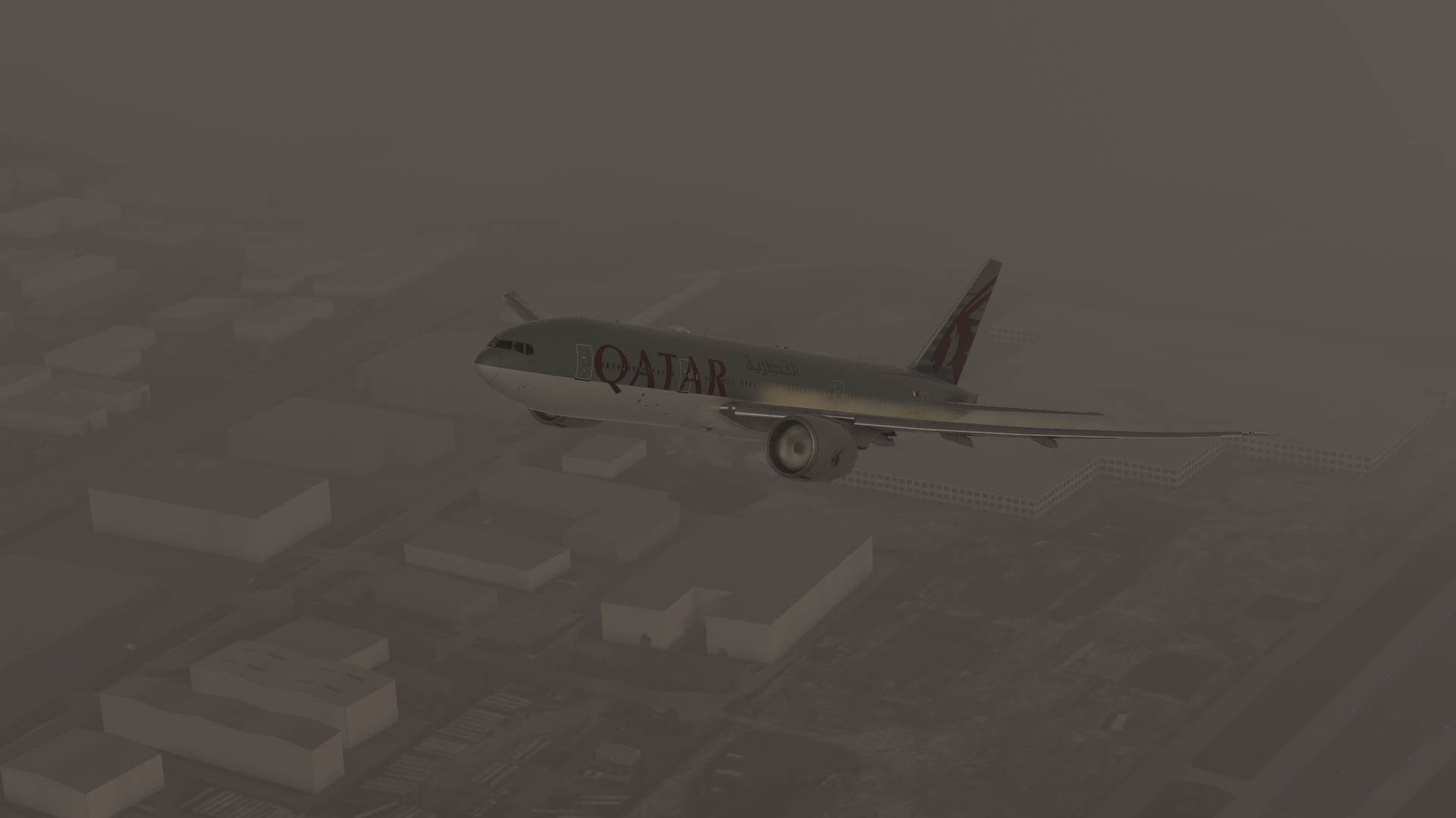 Flying inside cloud (Nose Up/Left)