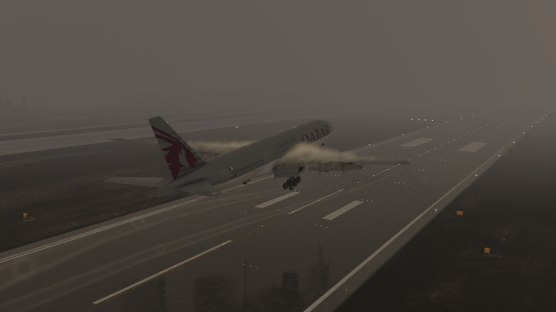 Outside landing vortices (Nose Right)