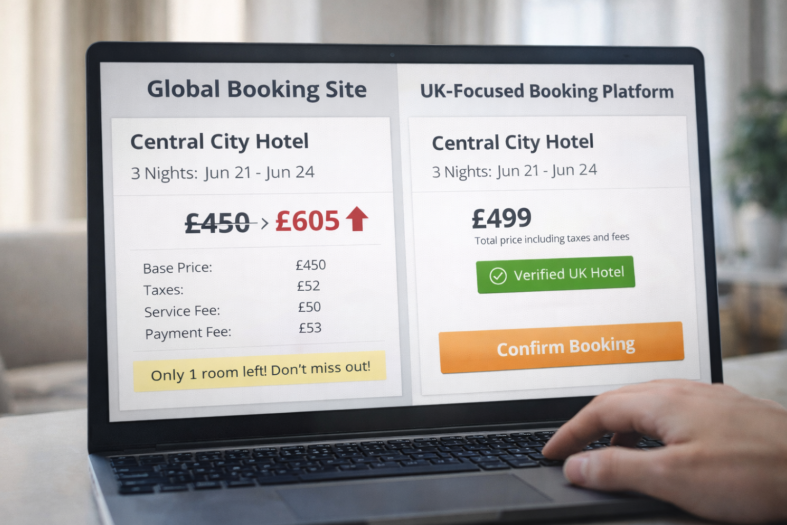 Are Global Hotel Sites More Expensive?