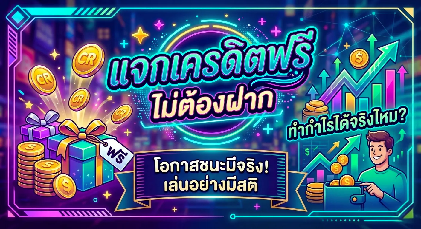 แจกเครดิตฟรีไม่ต้องฝากถอนได้จริง