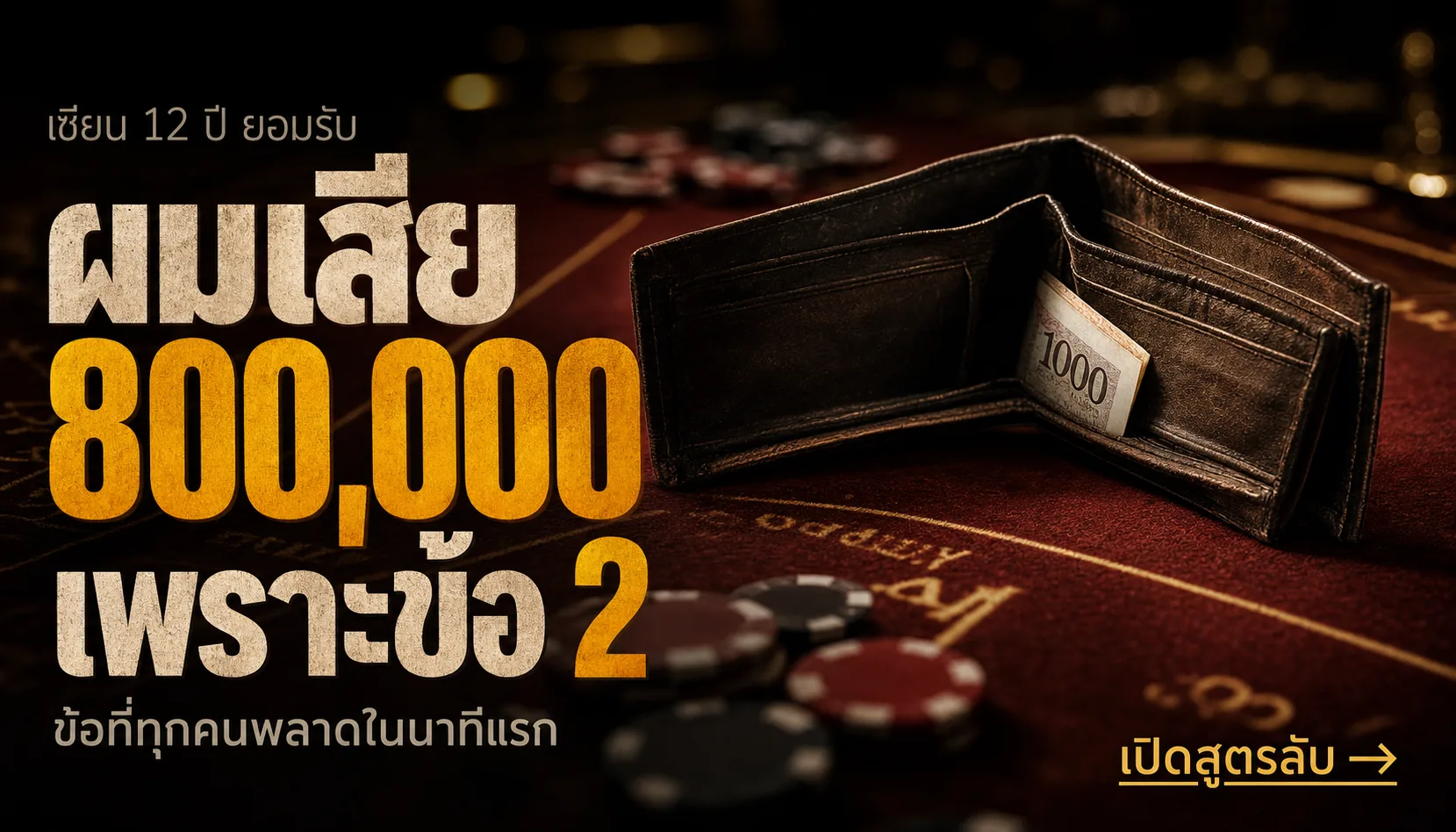 แนวคิดการวางแผนทุนสำหรับผู้เล่นบาคาร่า