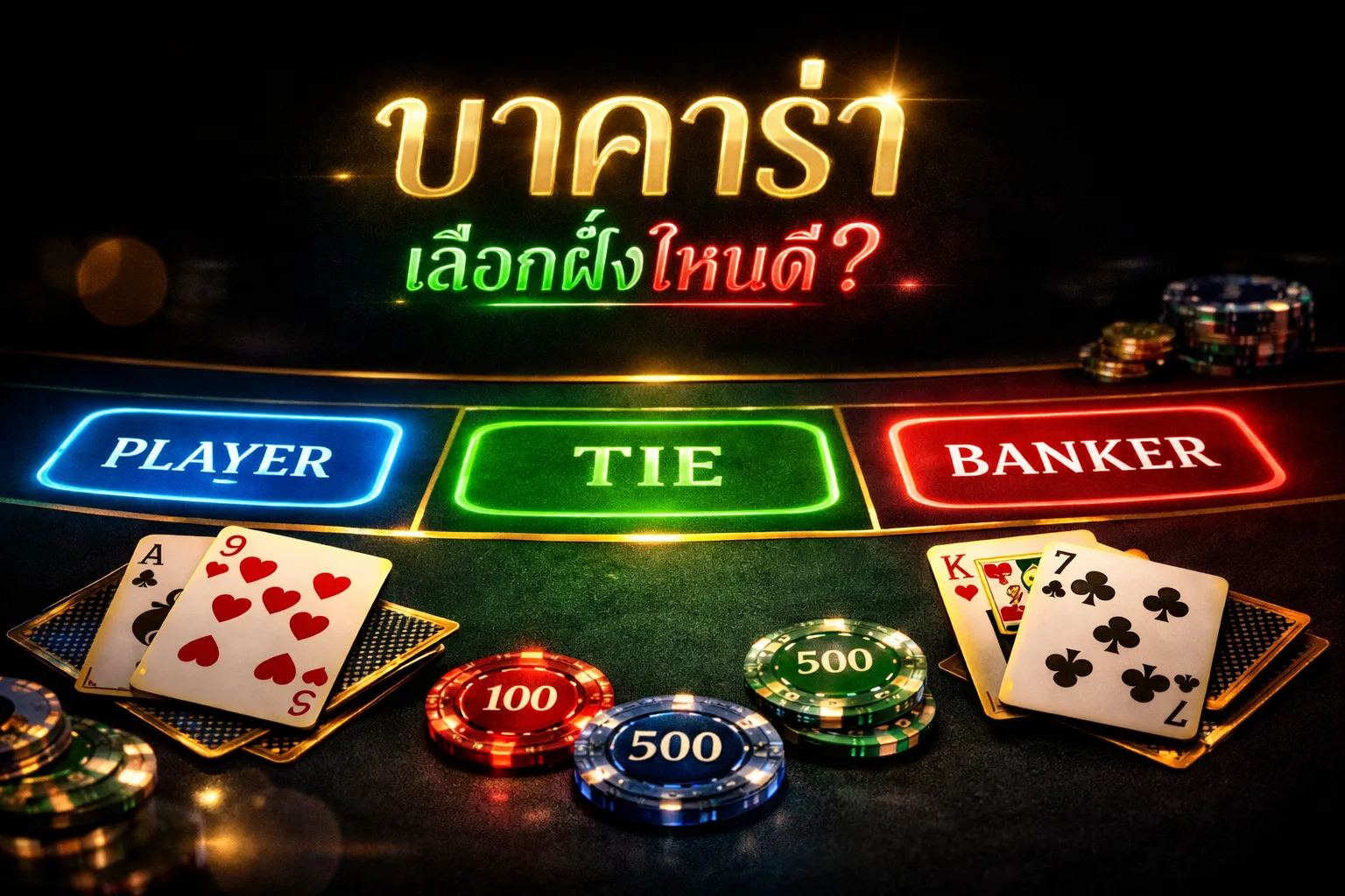 เปรียบเทียบฝั่ง Player และ Banker ในเกมบาคาร่า