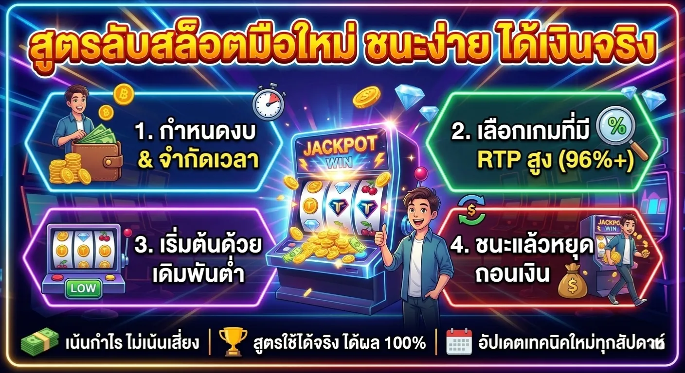 สอนสูตรเล่นสล็อตมือใหม่ สีสันสดใส