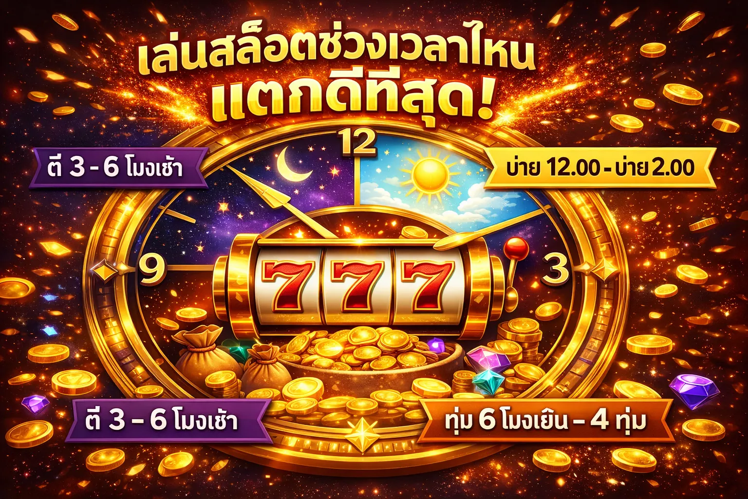 ตารางเวลาสล็อตแตกง่าย