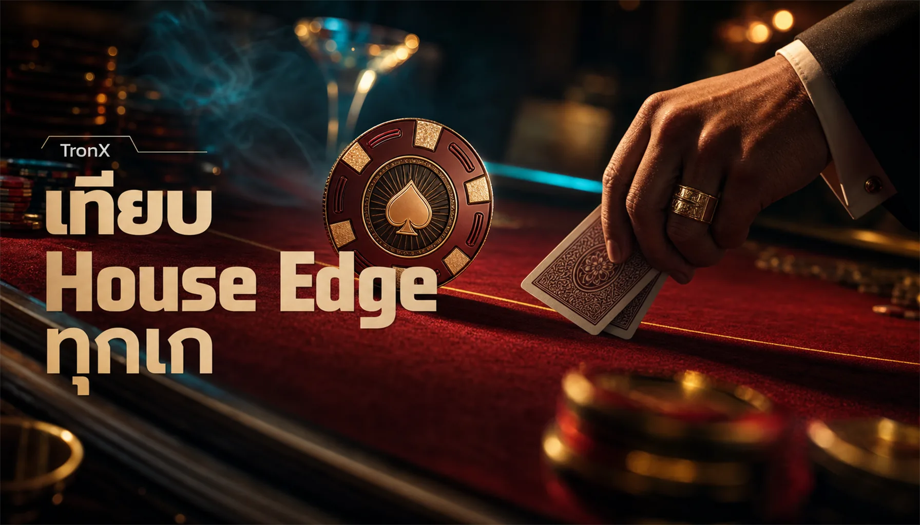 เทียบ House Edge ทุกเกมคาสิโน เลือกเกมเสียเปรียบน้อยสุด 2026