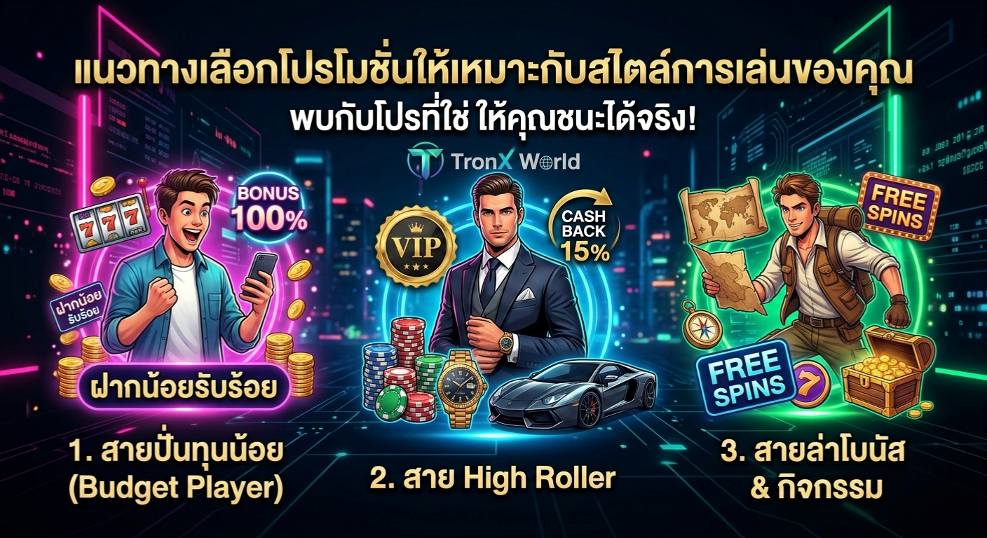 สไตล์การเล่นพนันออนไลน์ที่หลากหลาย