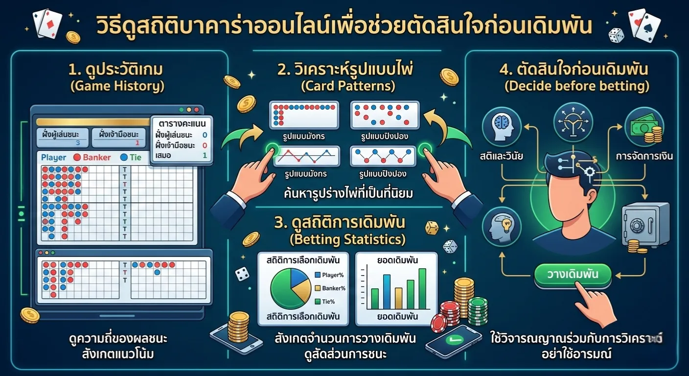 วิธีดูสถิติบาคาร่าออนไลน์