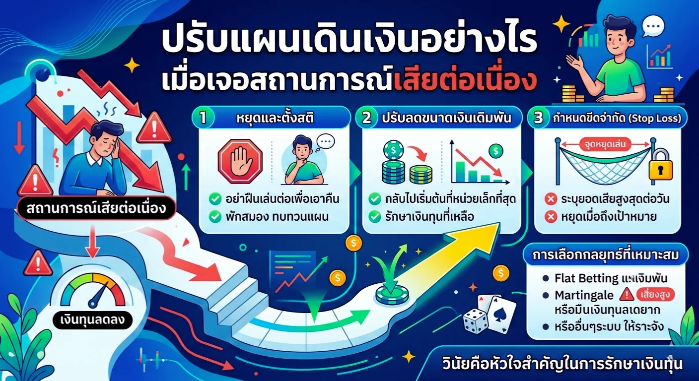 แผนเดินเงินเมื่อเสียต่อเนื่อง