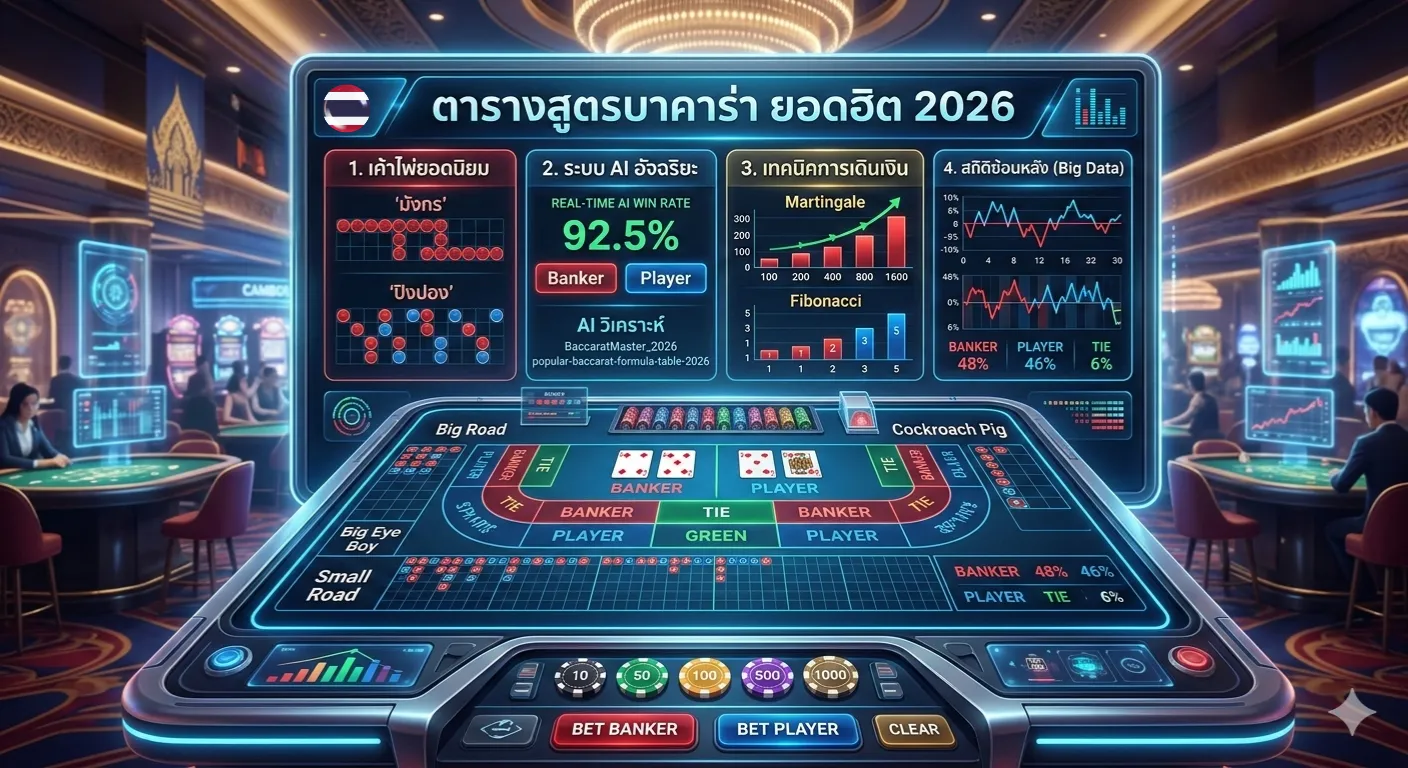 วิธีทำกำไรจากการเล่นบาคาร่า เทคนิคอ่านเค้าไพ่ 2026