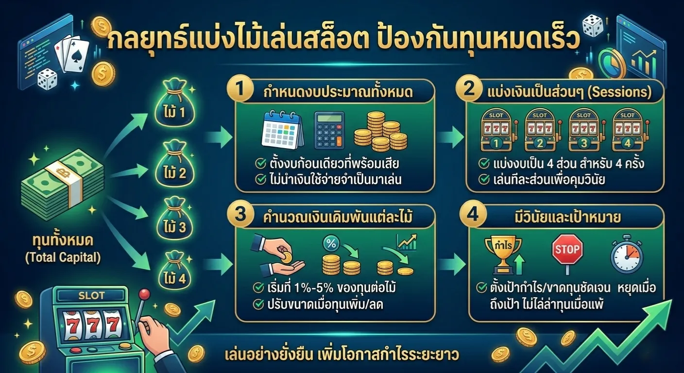 กลยุทธ์แบ่งทุนเล่นสล็อต