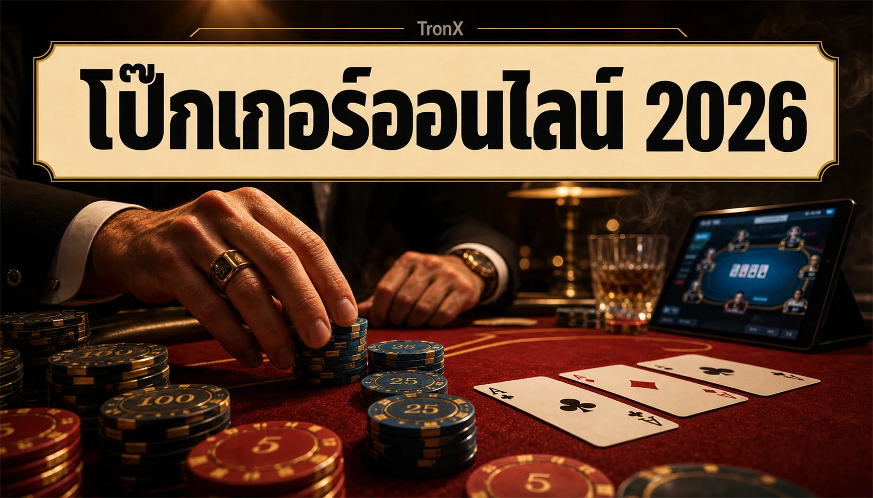 โป๊กเกอร์ออนไลน์ 2026 กฎ วิธีเล่น และกลยุทธ์พื้นฐานมือใหม่