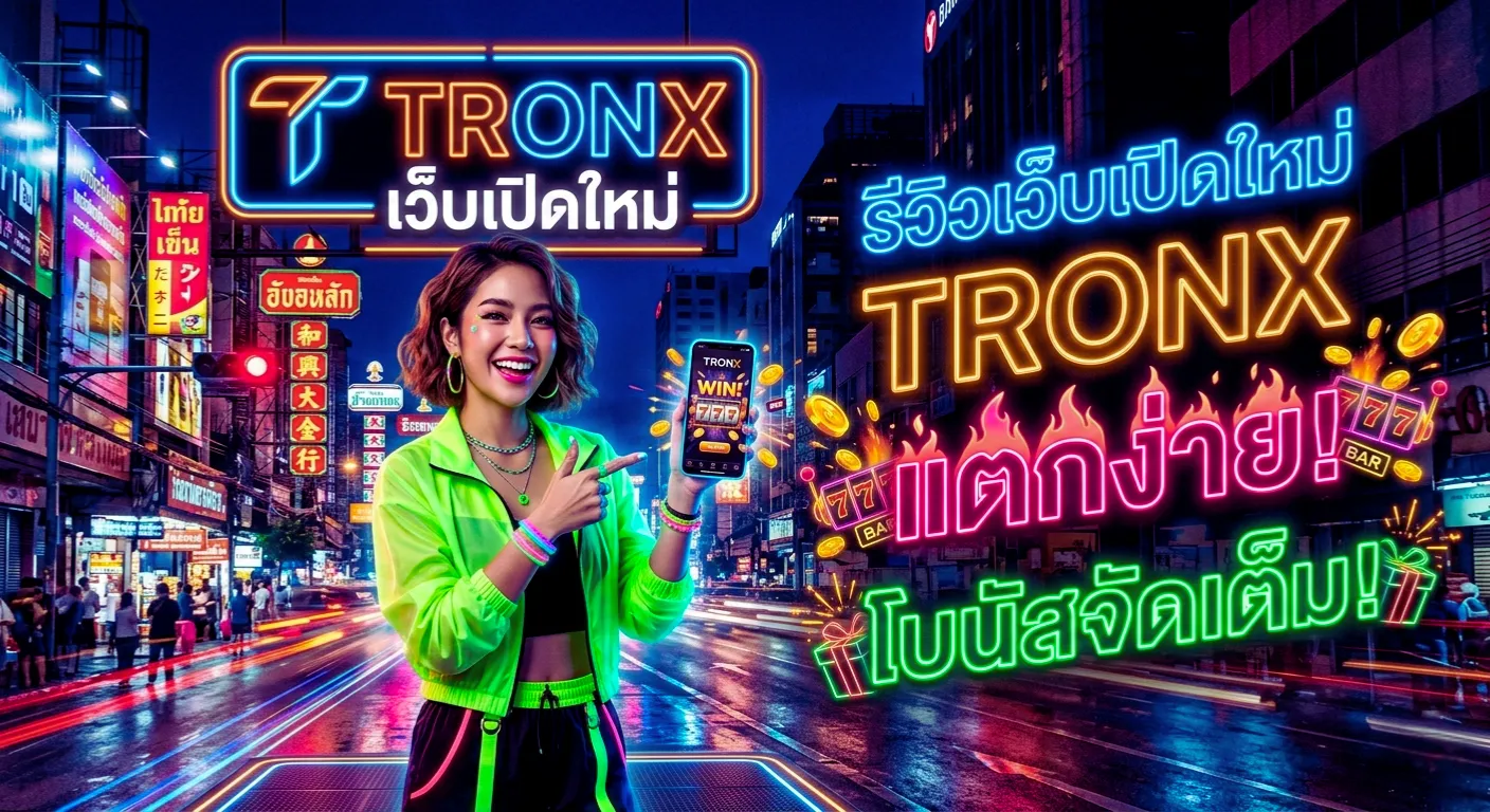 รีวิวเว็บเปิดใหม่ Tronx