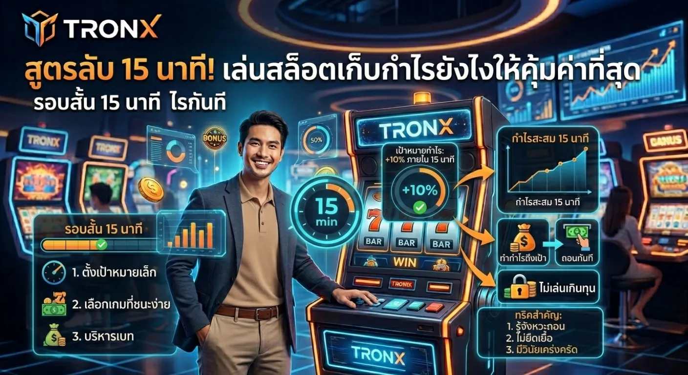 เล่นสล็อตรอบสั้น 15 นาทีให้ได้กำไร