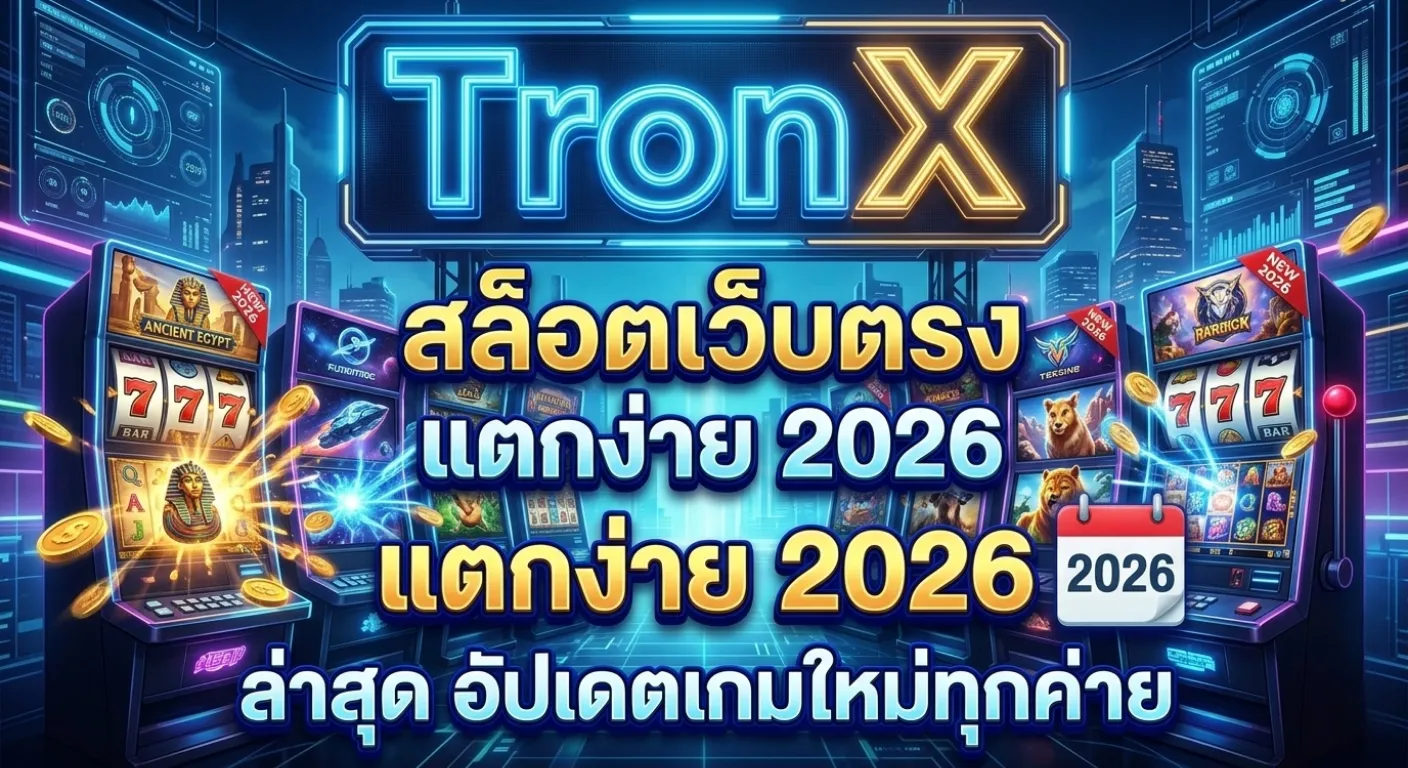 TronX สล็อตเว็บตรง