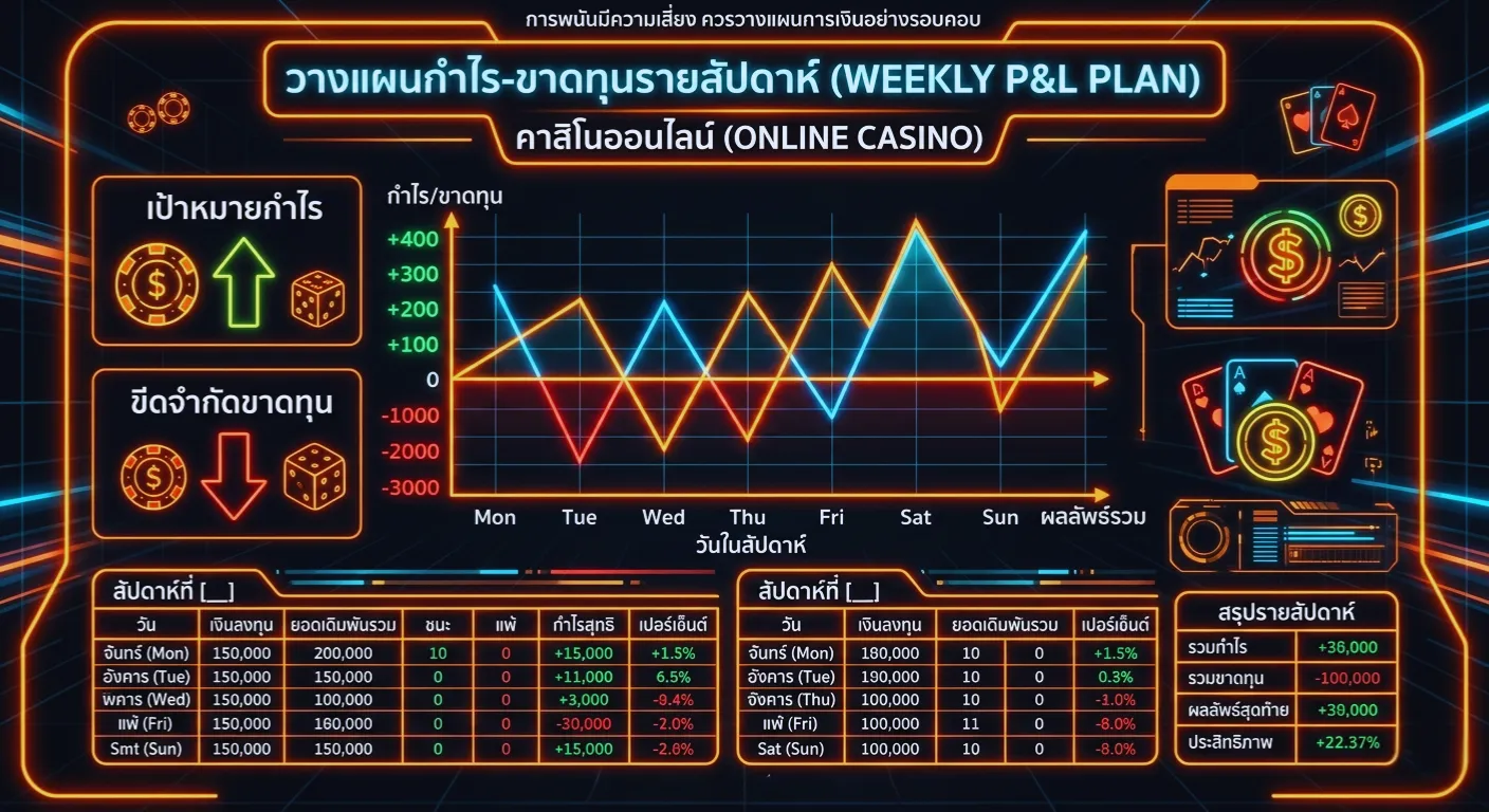 การวางแผนกำไรขาดทุนคาสิโนออนไลน์