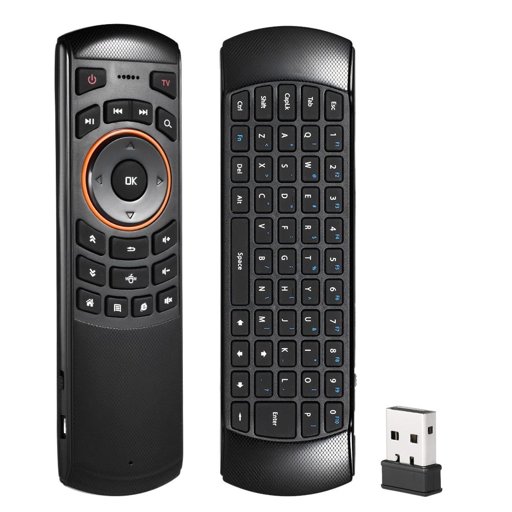 Docooler Mini 2.4GHz Wireless QWERTY Keyboard Air Mouse Handheld photo 3