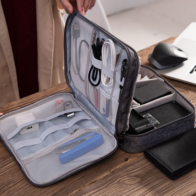 Electronics Organizer Travel Cable Organizer Bag Waterproof photo 6