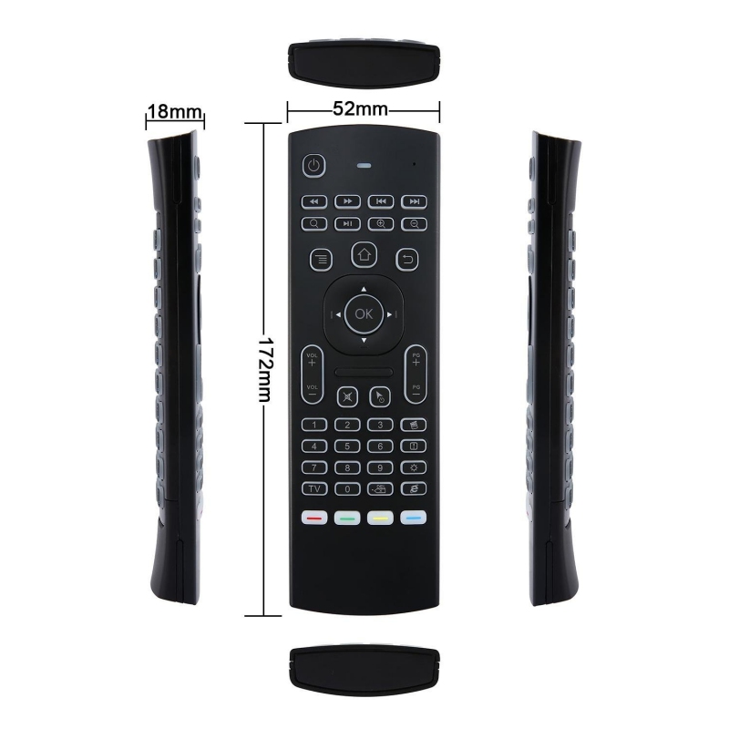 MX3 MX3-L Backlit Air Mouse T3 Smart Voice Remote Control 2.4G photo 2