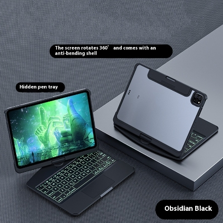 360 Swivel Keyboard Clear Case For IPad Smart Trackpad photo 14