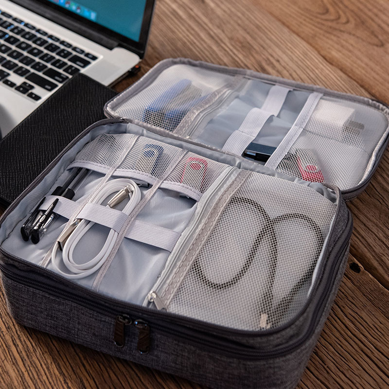 Electronics Organizer Travel Cable Organizer Bag Waterproof photo 11