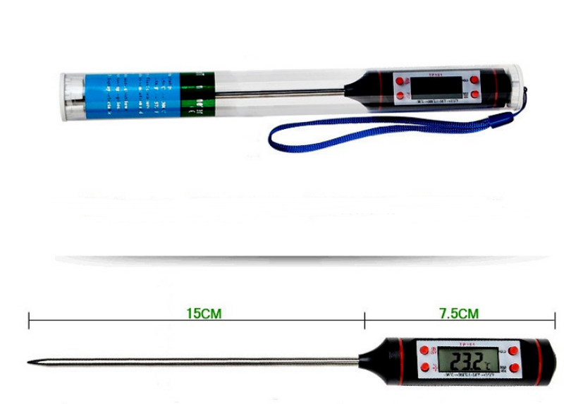 Kitchen oil thermometer kitchen barbecue baking temperature photo 2