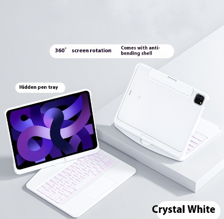 360 Swivel Keyboard Clear Case For IPad Smart Trackpad photo 21
