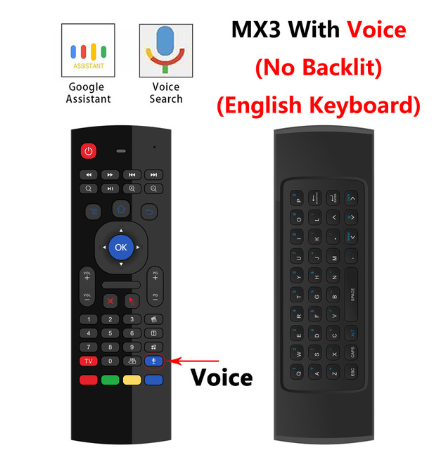 MX3 MX3-L Backlit Air Mouse T3 Smart Voice Remote Control 2.4G photo 8