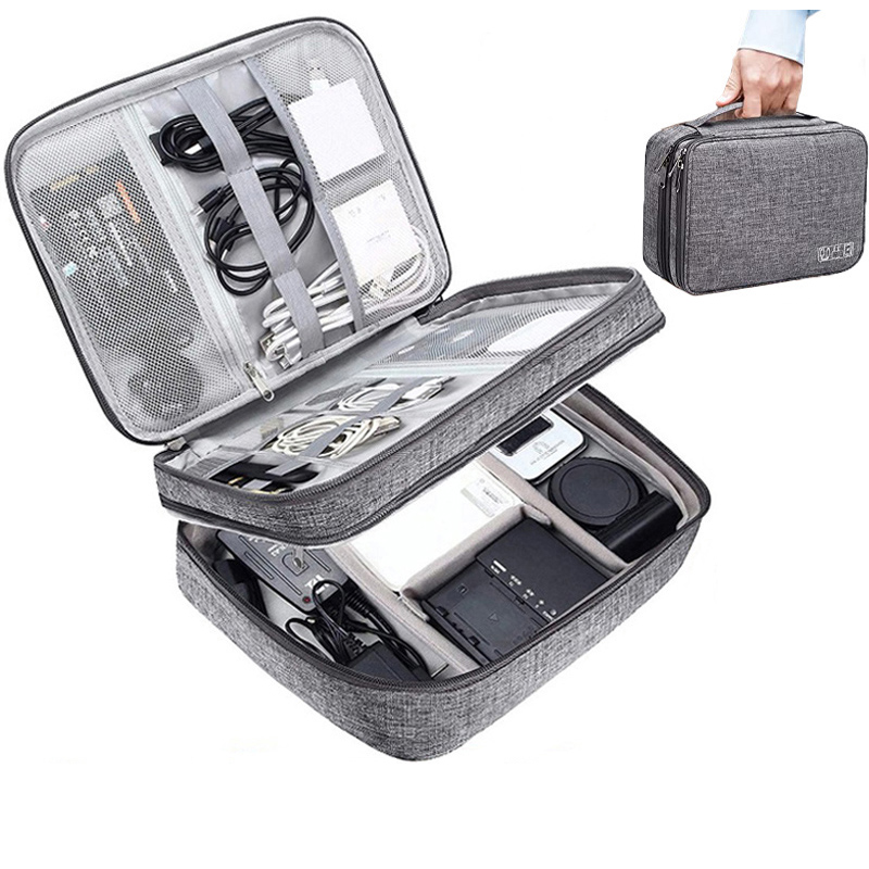 Electronics Organizer Travel Cable Organizer Bag Waterproof photo 2