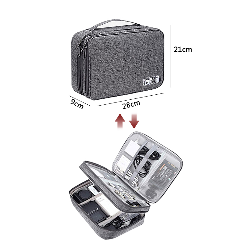 Electronics Organizer Travel Cable Organizer Bag Waterproof photo 10