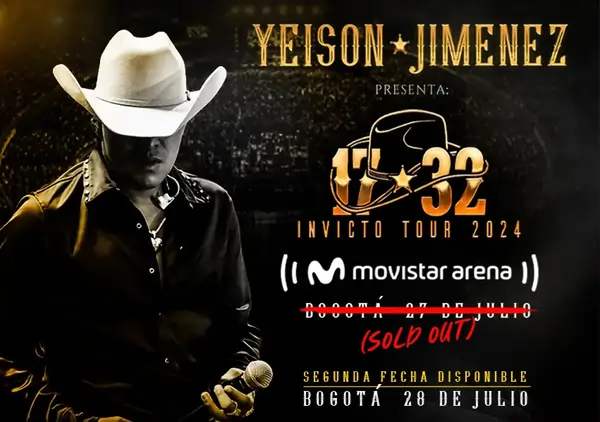 Boletas para Yeison Jimenez - 2da Fecha en Bogotá