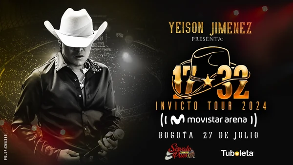Comprar entradas para Yeison Jimenez - 1ra Fecha en Bogotá