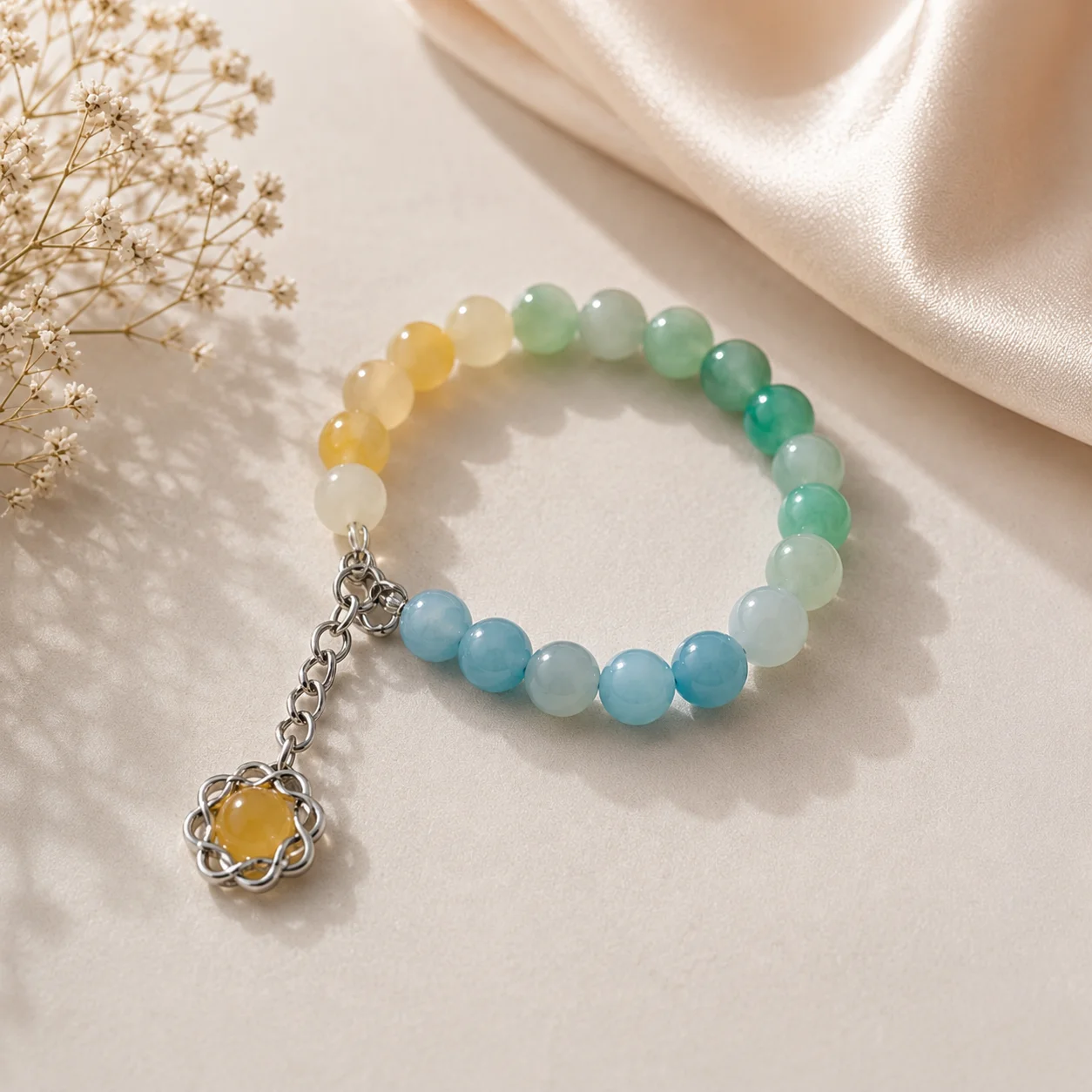 Χειροποίητο βραχιόλι Glow & Grace / Handmade Glow & Grace bracelet