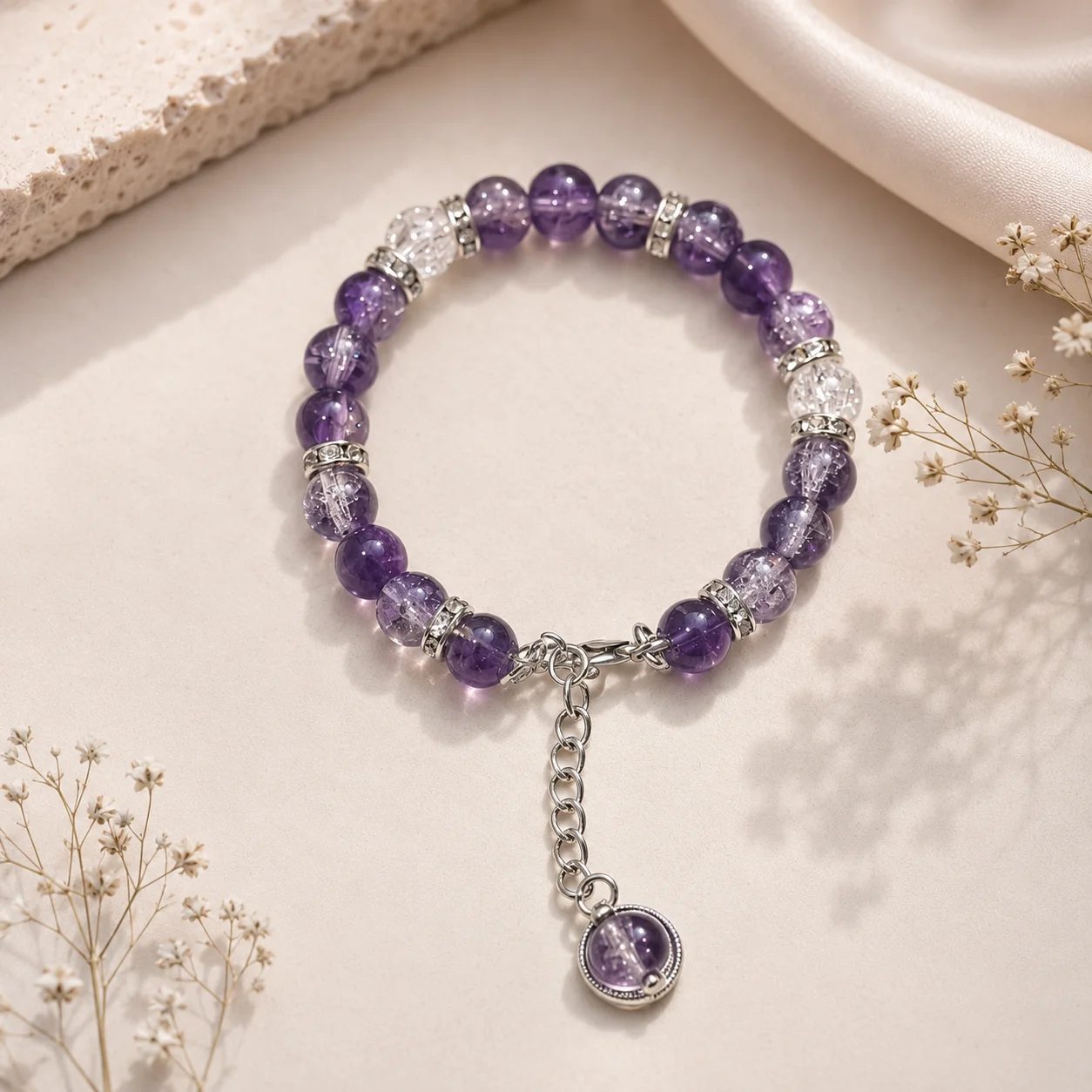 Χειροποίητο βραχιόλι από τη συλλογή Glow & Grace / Handmade bracelet from the Glow & Grace collection