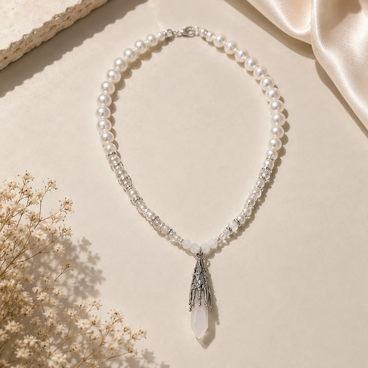 Χειροποίητο κολιέ Glow & Grace / Handmade Glow & Grace necklace
